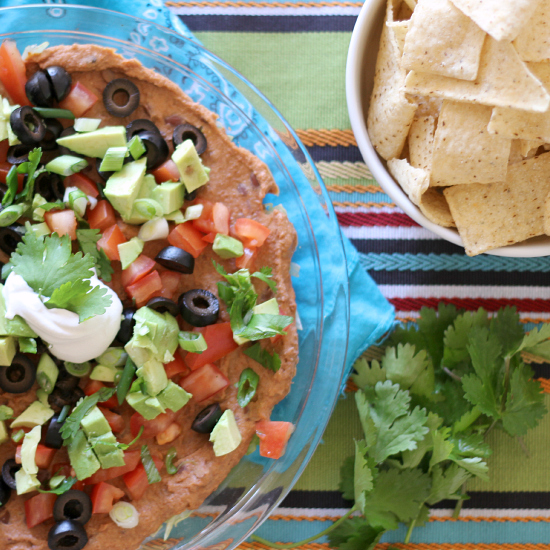 healthy layered dips...perfect for parties!