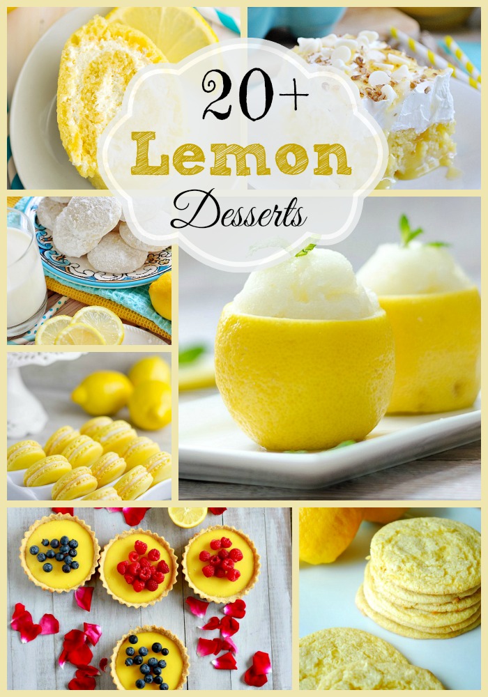 20+ Lemon Desserts that are totally worth the pucker!