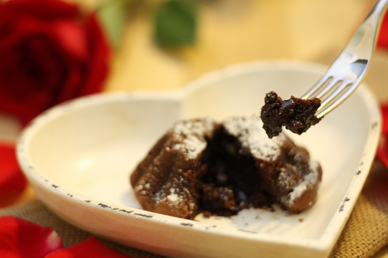 This gluten & dairy free decadent Lava Cake is the perfect dessert for Valentine's Day.