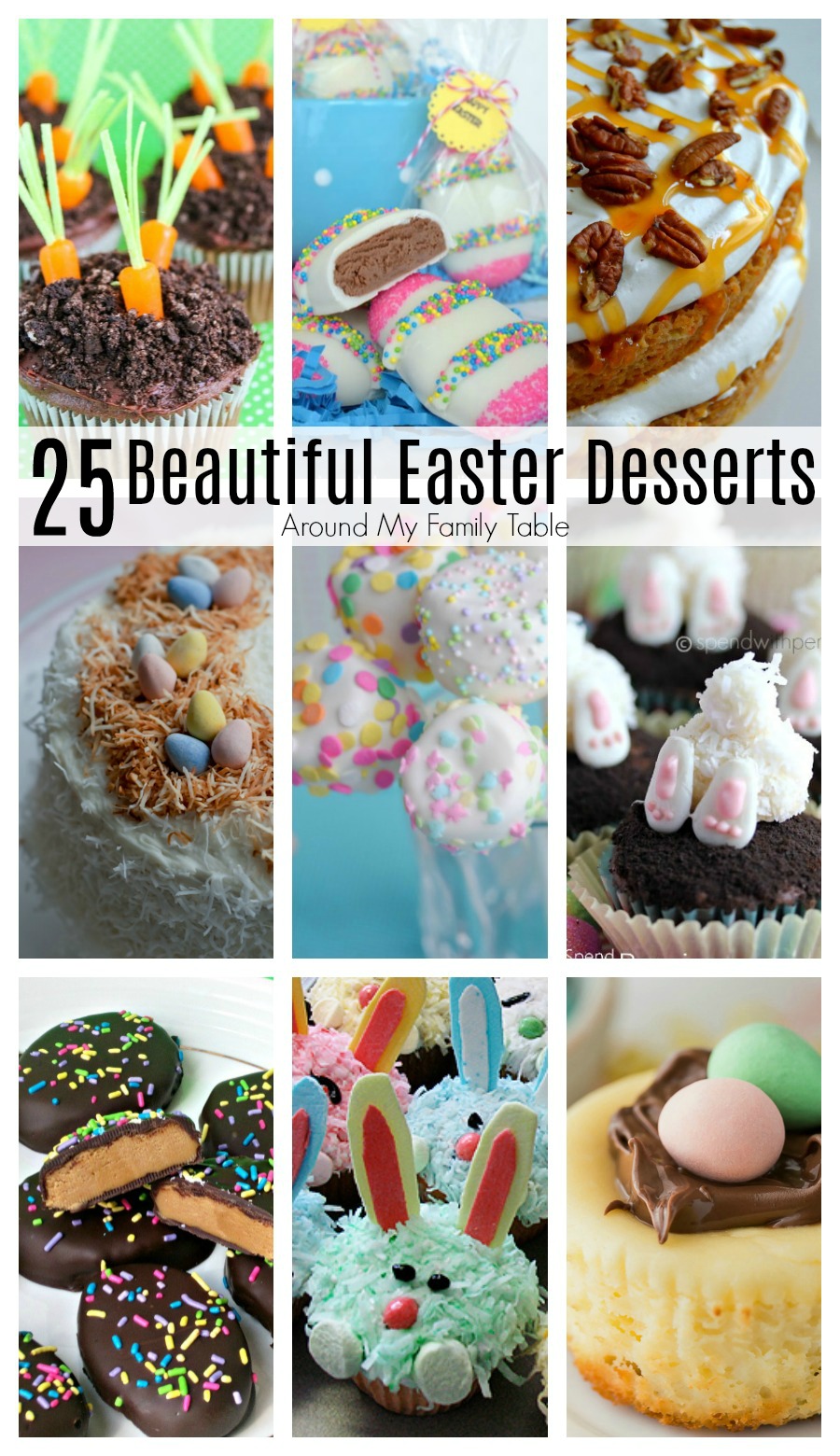 These 25 Easter Desserts are sure to inspire you to make something delicious for your family. They are the most beautiful Easter dessert recipes that you will find!