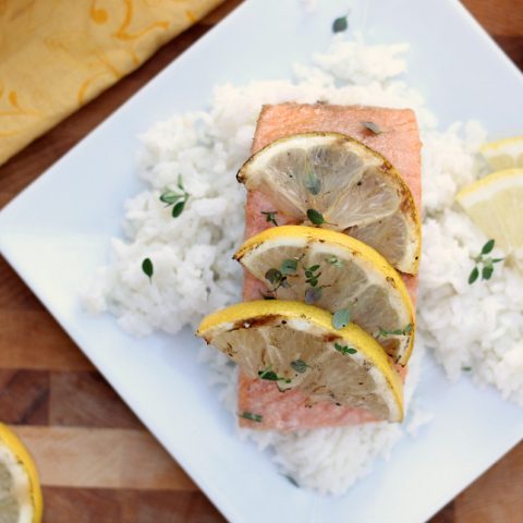 Grilled Lemon Thyme Salmon