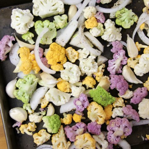 Colorful Roasted Cauliflower