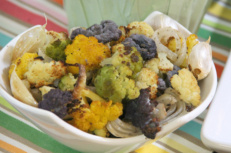 Roasted Colorful Cauliflower