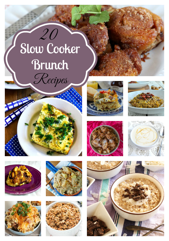 slow cooker brunch recipes collage