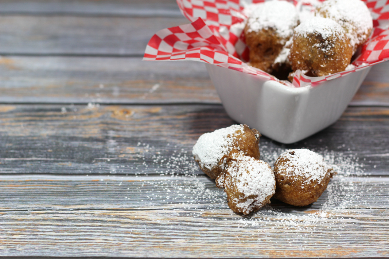 Grab your jar of Nutella and your fryer and whip up these fun state fair inspired Nutella Fritters