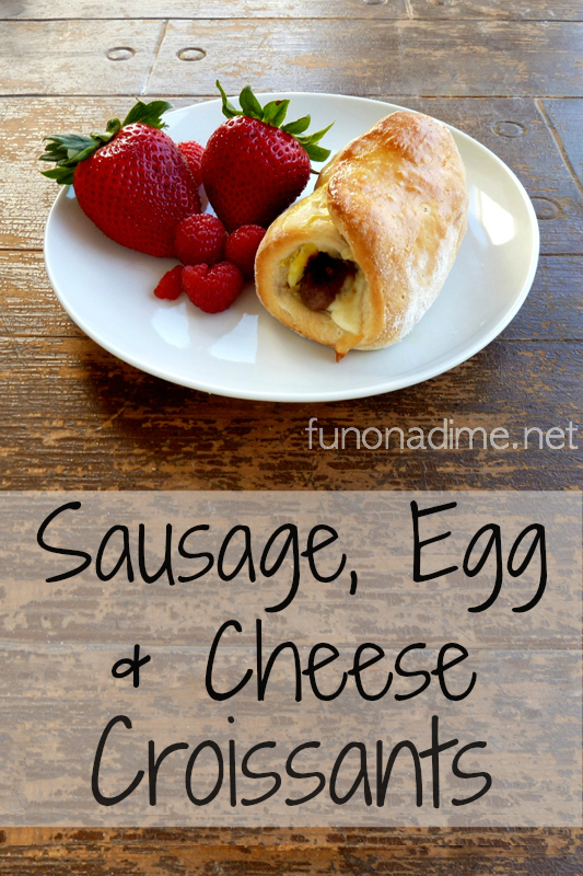 Sausage, Egg & Cheese Croissants