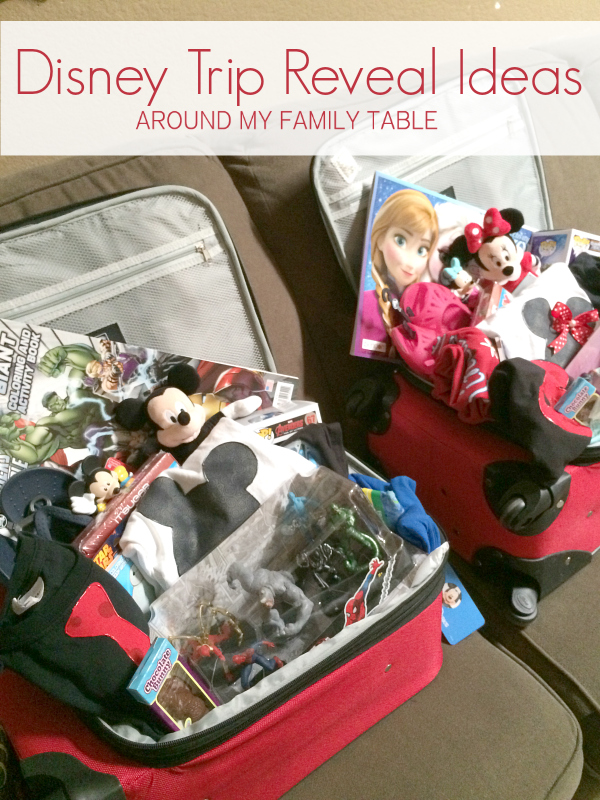 How To Reveal A Disney Trip To Your Kids Around My Family Table