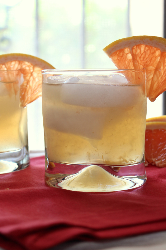 Fresh grapefruit juice and ginger ale create this fresh summer drink.  Serve these Grapefruit Ginger Sparklers at your next party.