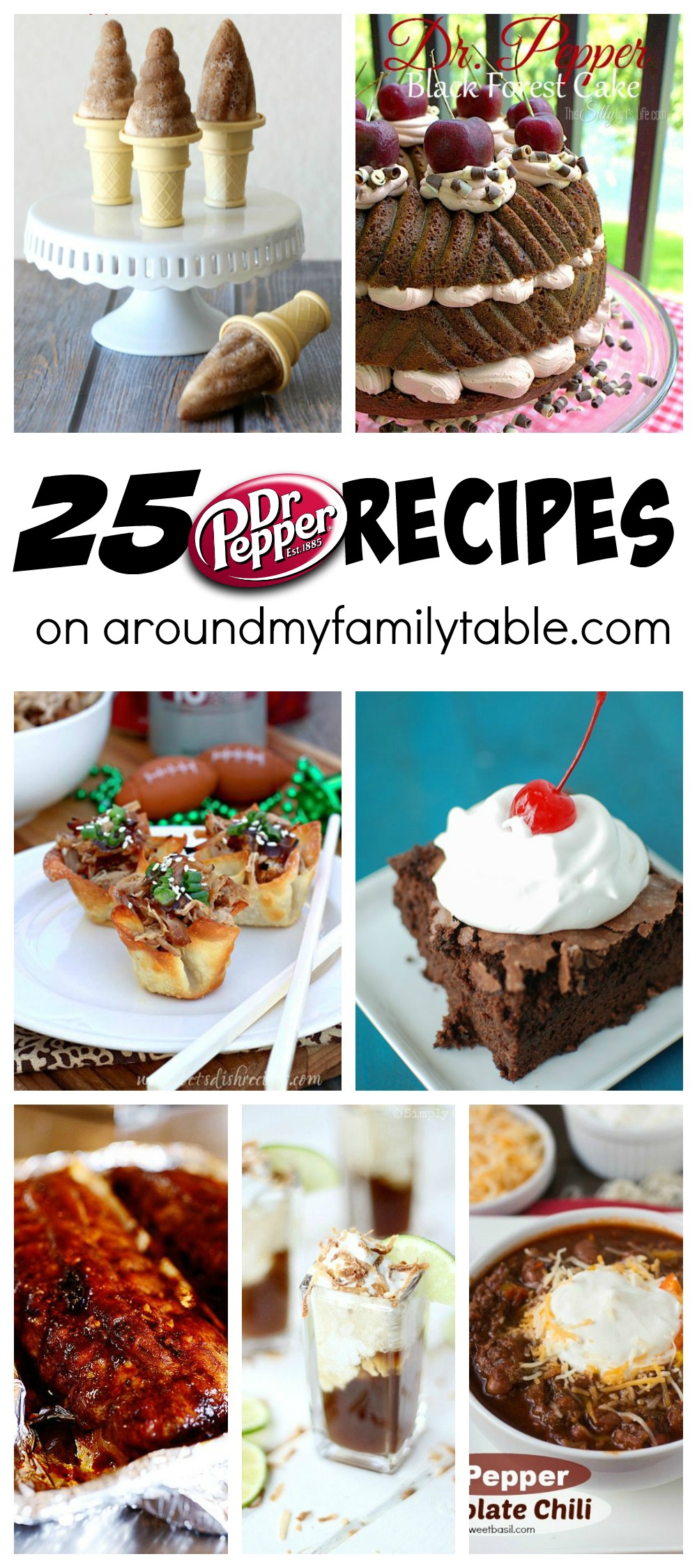 There's a reason why Dr. Pepper is so popular and these 25 Dr. Pepper Recipes are here to show you just how versatile your favorite soda can be!