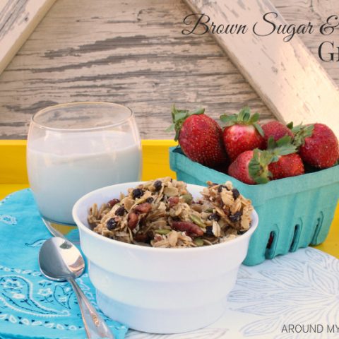 Hearty Brown Sugar & Maple Granola is all you need for a delicious breakfast. Just a little milk for cereal or top a smoothie or add to yogurt.