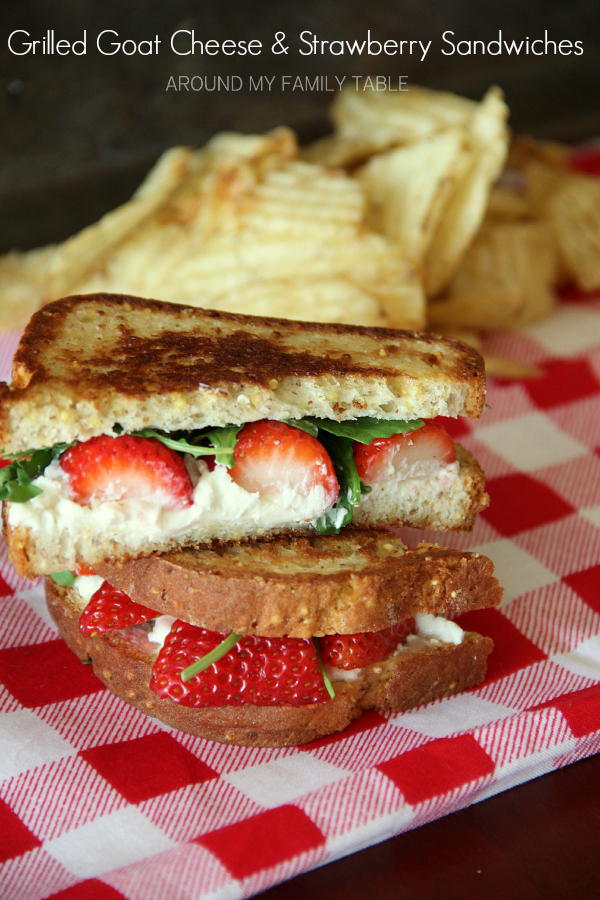 Put down the cheddar and heat up the frying pan! Grab some goat cheese and make up a few of these bad boys.  Now, go eat a Grilled Strawberry & Goat Cheese Sandwich.