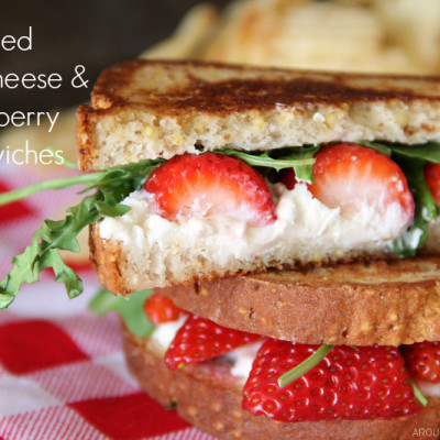 Grilled Strawberry & Goat Cheese Sandwich