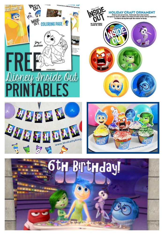 Get your guests to your Inside Out party with free invitation printables and keep the kids busy with some fun coloring pages and activity sheets too.