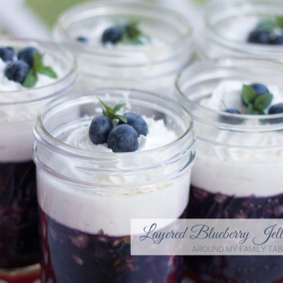 Layered Blueberry Jello Salad