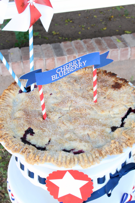 I've been making this Cherry Blueberry Pie for over 15 years and it is, by far, my favorite summer pie.  It's amazingly simple and the cherry blueberry combo is scrumptious!