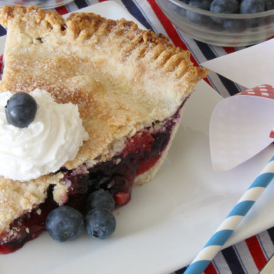 Cherry Blueberry Pie