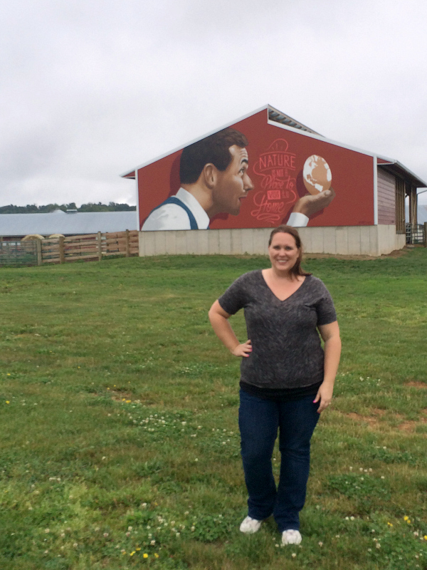 Visiting one of the family turkey farms in VA.