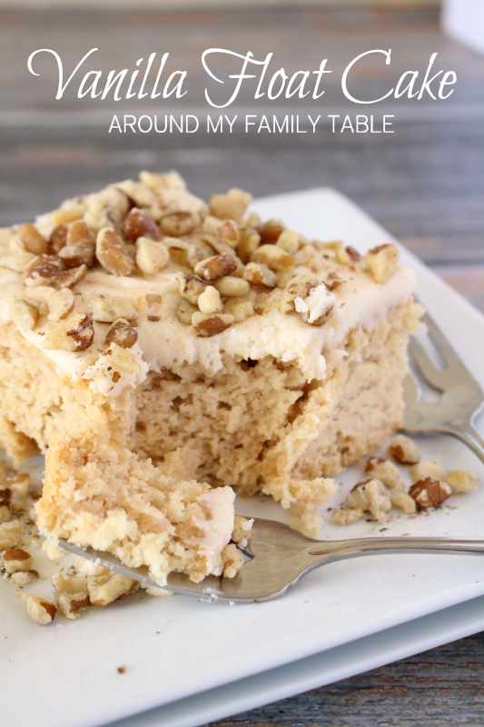 Crazy cake that requires no eggs or oil...this Dr Pepper Vanilla Float Cake tastes like a float but has sort of a praline-like flavor too. It's gluten free and vegan and totally divine!