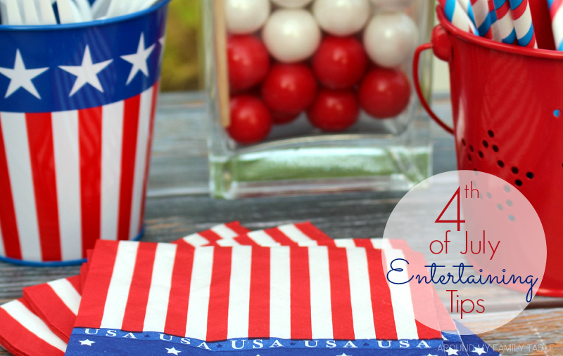 Invite your friends and family over for a fun and festive 4th of July Party. These 4th of July Entertaining Tips are all you need for a fun holiday party!