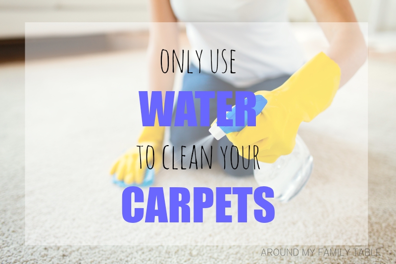 Why you should ONLY use WATER to clean your CARPETS