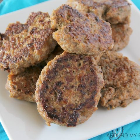 plate of Homemade Turkey Breakfast Sausage