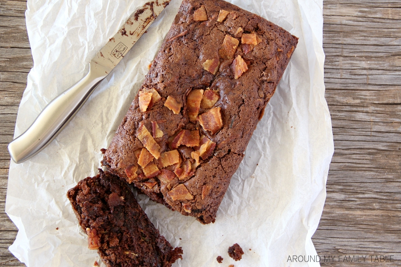 Moist and a little sweet and a little salty, this Bacon Chocolate Zucchini Bread will blow your mind! Trust Me!