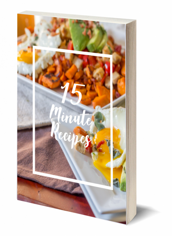 Don't let busy weeknights get you down, you can still create a healthy and delicious supper from start to finish in 15 minutes with the recipes in my 15 Minute Recipes eBook.