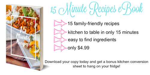 15 Minute Suppers eBook