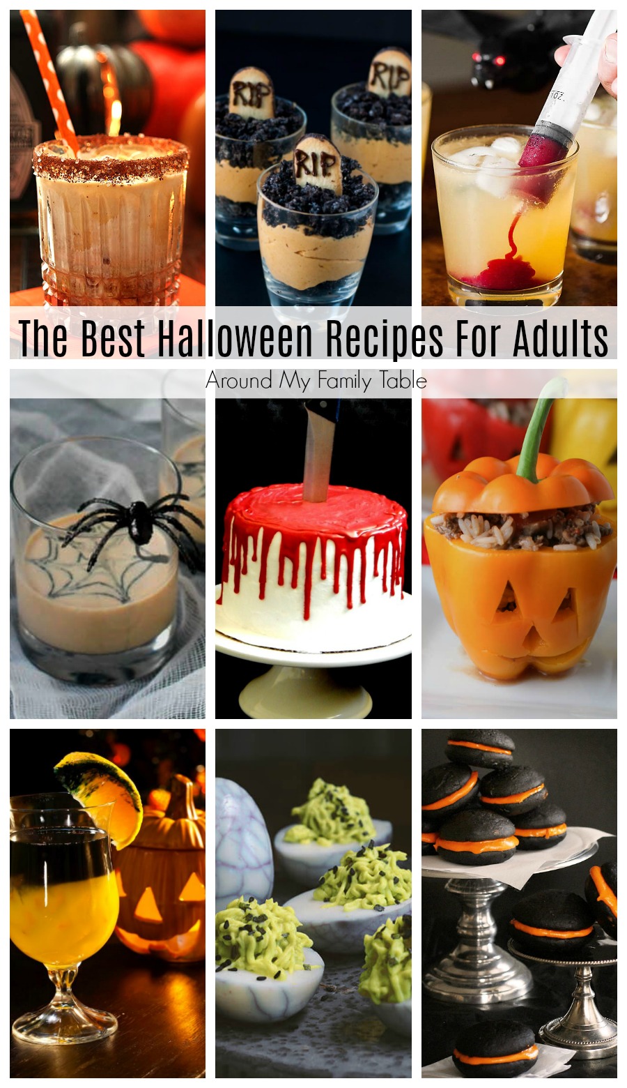 Who says Halloween has to be about the kiddos? You'll enjoy this collection of The Best Halloween Recipes for Adults. #halloween #halloweenrecipes  via @slingmama