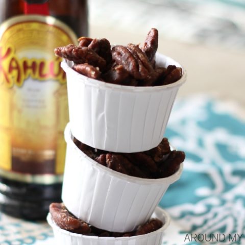 cups of Kahlua Pecans snack mix