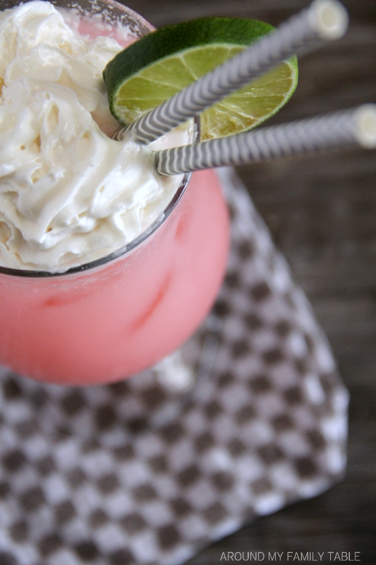 Coconut Cherry Lime Italian Cream Sodas