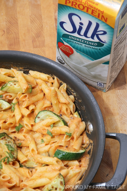 Baked Pasta with Sriracha Cream and Zucchini