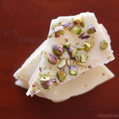 White Chocolate & Pistachios Toffee Butter Crunch Candy