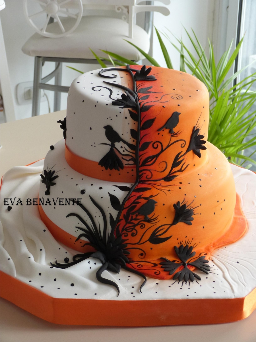 Beautiful Halloween Wedding Cakes - Around My Family Table