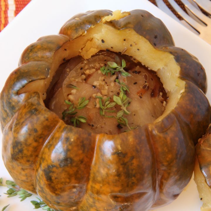 Crockpot Potato Stuffed Squash