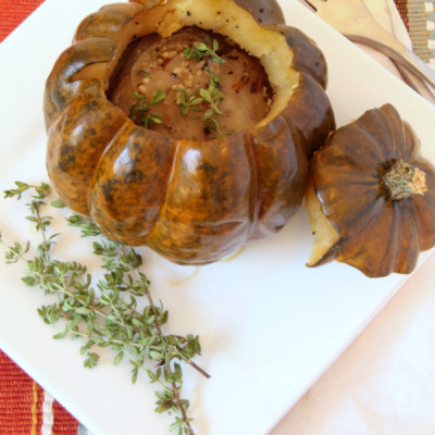 Crockpot Potato Stuffed Squash