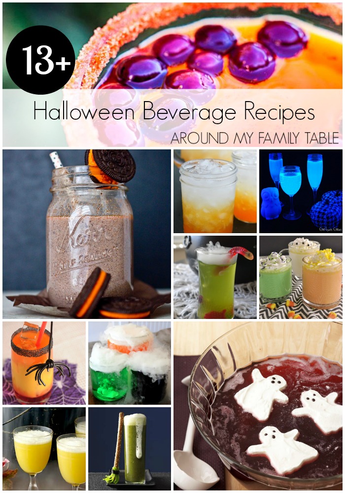 Over 13 Halloween beverage recipes perfect to punch up your party!