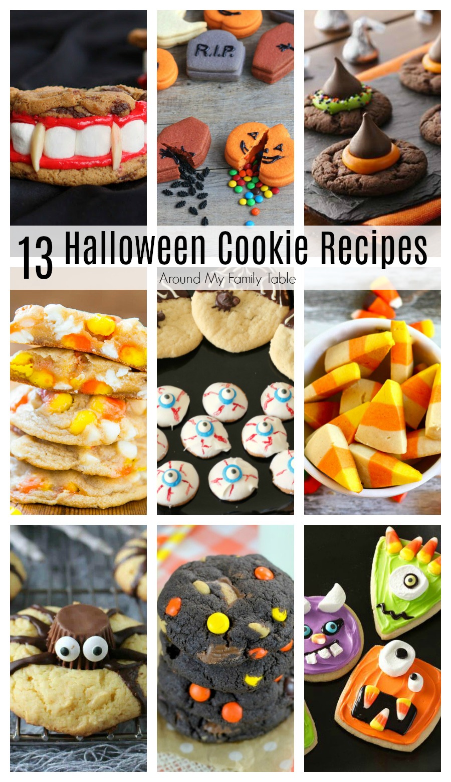 These are the perfect Halloween Cookie Recipes for your October parties and get togethers!