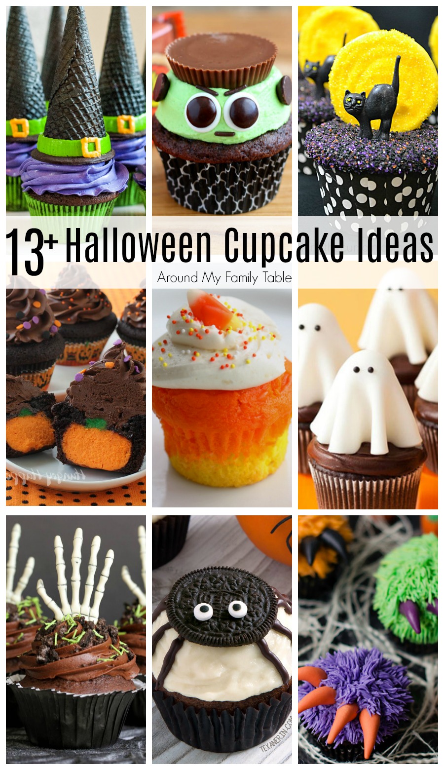 Look no further! I’ve found over 13 cute and creepy Halloween cupcake ideas. These are the absolute best Halloween Cupcakes for all of your party needs!