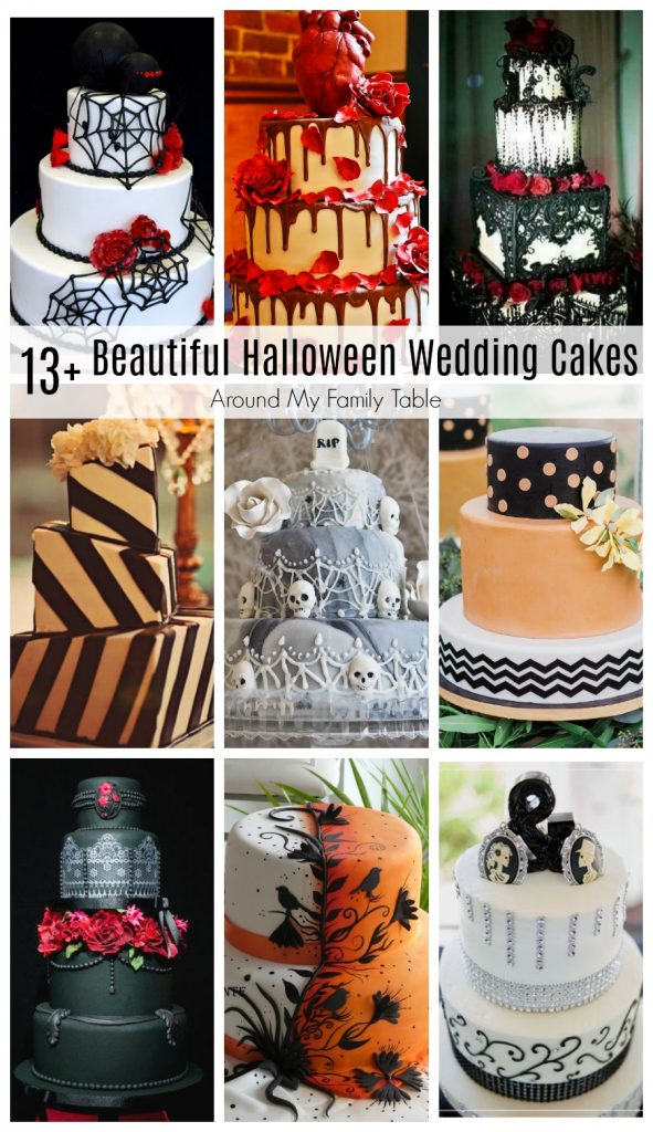 Beautiful Halloween Wedding Cakes Around My Family Table
