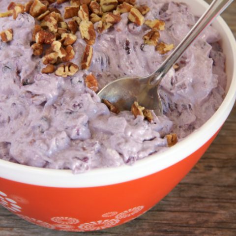 blueberry fluff (Ambrosia salad)