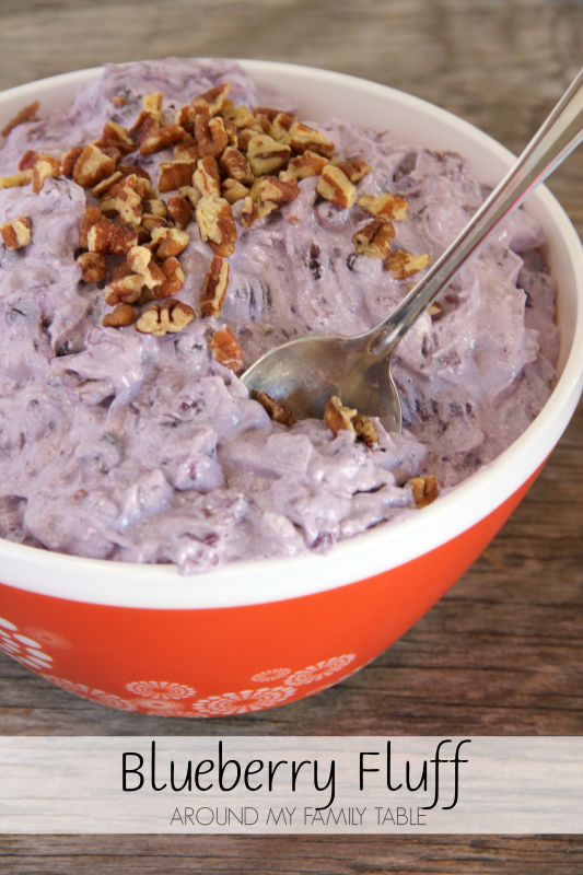 Light, fluffy & sweet, this Blueberry Fluff is sure to be a hit with the whole family. It's a delicious spin on an old ambrosia classic.