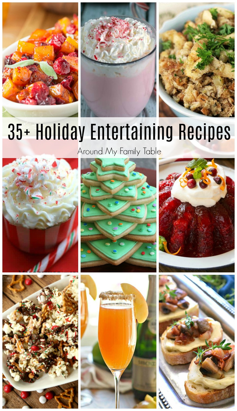 I’m always on the hunt for great holiday entertaining recipes. These 35+ Holiday Entertaining Recipes are perfect for any party that you are planning on hosting or attending this year!