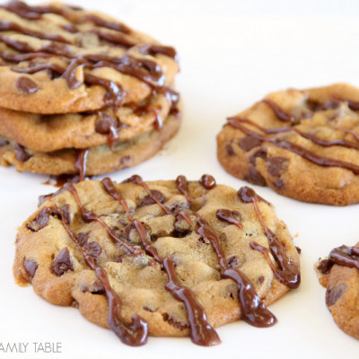 Peppermint Pattie Stuffed Chocolate Chip Cookies