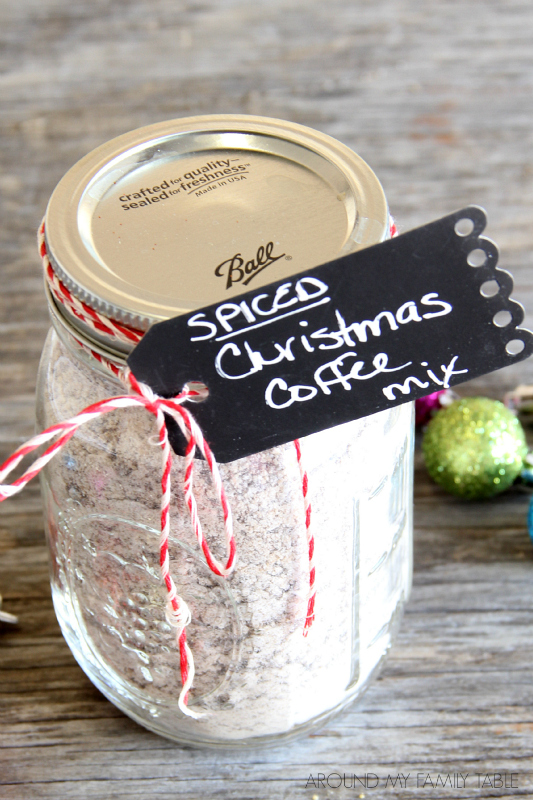 This Spiced Christmas Coffee Mix is the perfect blend of coffee, powdered milk, and sugars.