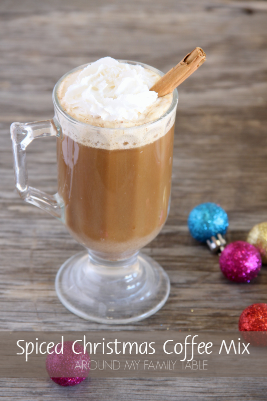 This Spiced Christmas Coffee Mix is the perfect blend of coffee, powdered milk, and sugars.