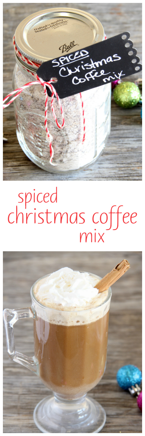 This Spiced Christmas Coffee Mix is the perfect blend of coffee, powdered milk, and sugars.