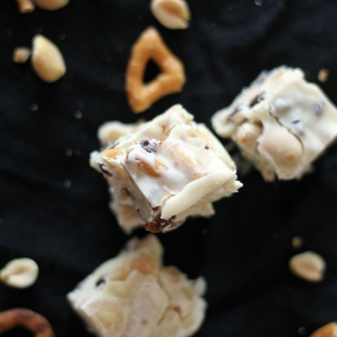 White Chocolate Trail Mix Fudge