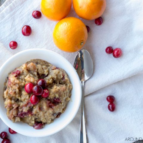 slow cooker cranberry orange oatmeal