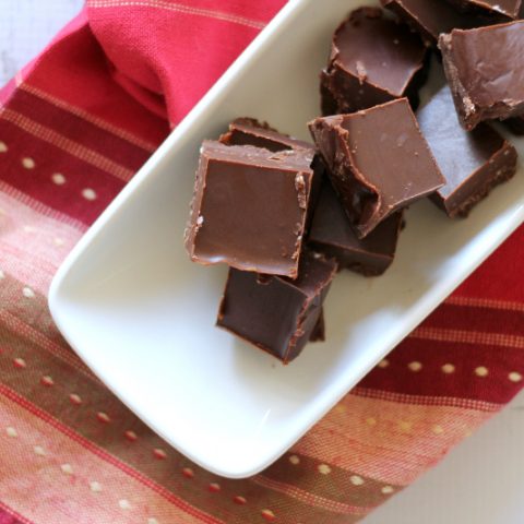 platter of homemade vegan fudge